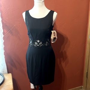 NWT JESSICA MCCLINTOCK LACE BLACK DRESS……067